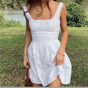 Princess Polly Lorinda white mini dress!!🤍